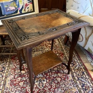 French Arts and Crafts Style Oak Occasional Table