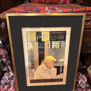 George Humphrey Bookstore Poster by Louise Stowell, Lithograph from Les Maîtres de L’Affiche