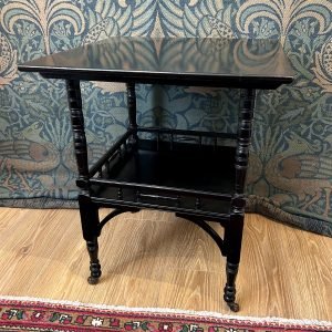 Aesthetic Movement Ebonised Table in the Manner of E.W. Godwin