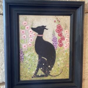 Dog in Flowers