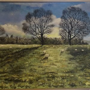 Flock In Winter's Glow