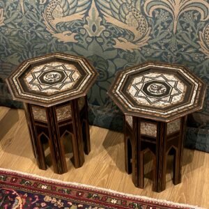 Pair of Ottoman Inlaid Side Tables Attributed to Liberty & Co