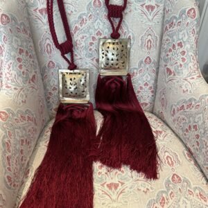 Large Moroccan Artisan Made Curtain Tie-Backs